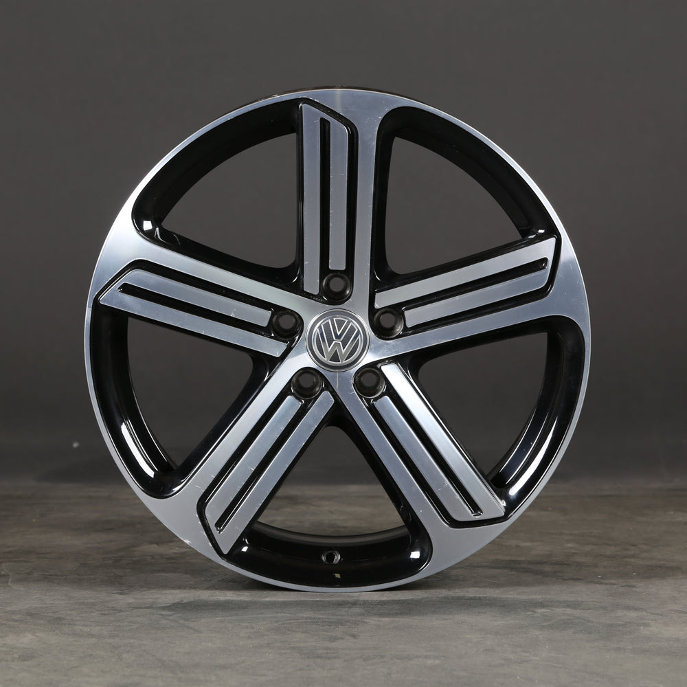19x8 Machined Black 5-Spoke Alloy Wheel