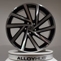 19x8 10-Spoke Machined Black Wheel
