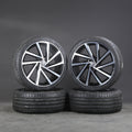 19x8 10-Spoke Machined Black Wheel