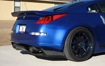 FRP Rear Bumper Spoiler with Carbon Under Tray