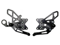 Vortex Racing 09-14 BMW S1000RR,-14 S1000XR Adjustable Rearsets- Black