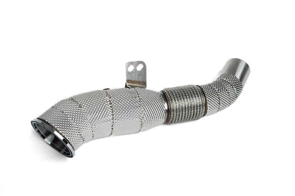 B58 4.5" 304 Stainless Steel High Flow Catted Downpipe