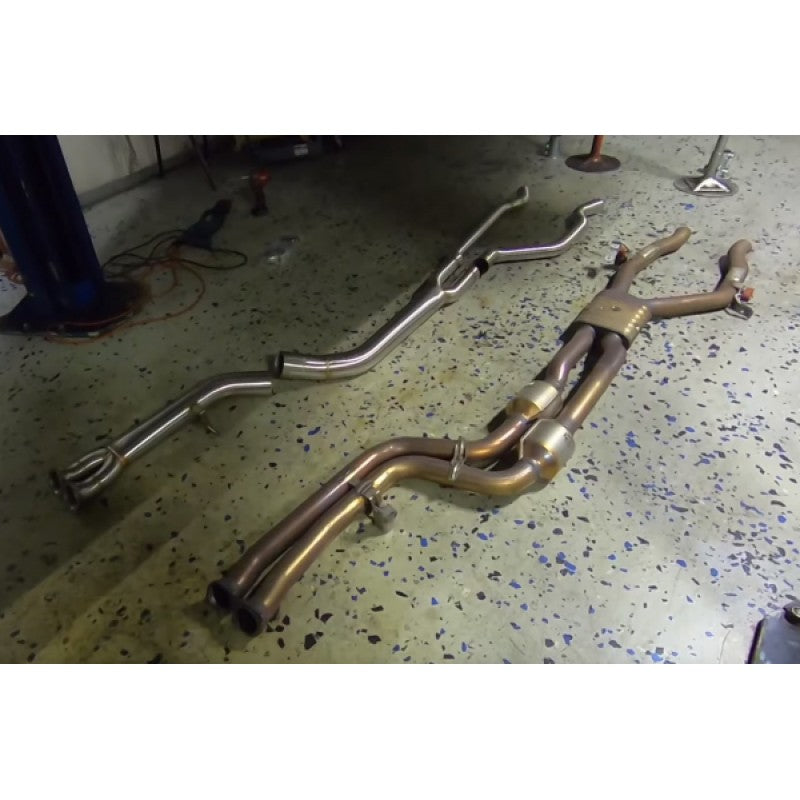 High Flow Single Mid-pipe 3.5-Inch Stainless Steel