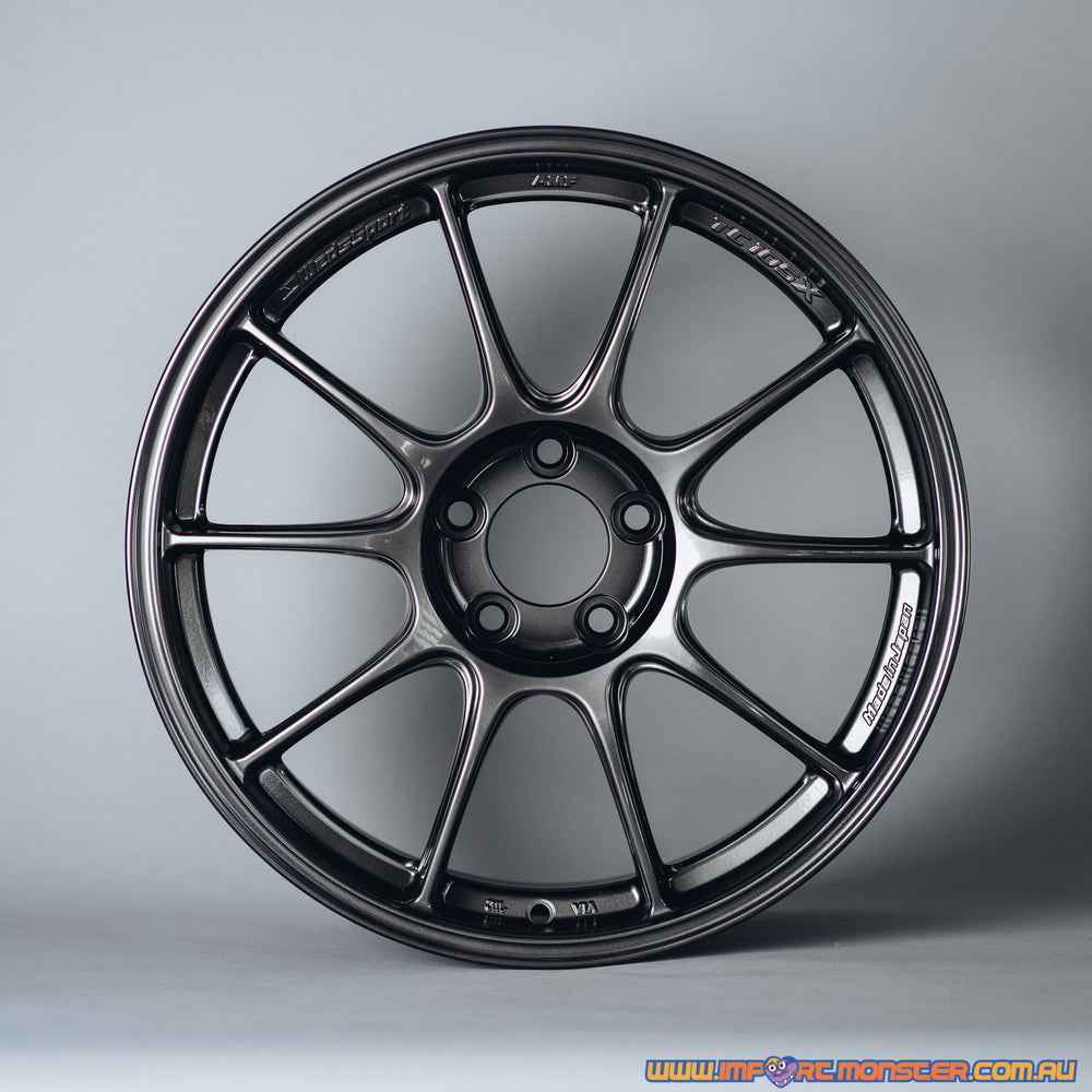 TC105X 18x8.5 +43mm 5x112mm EJ Titan Gray Alloy Wheel