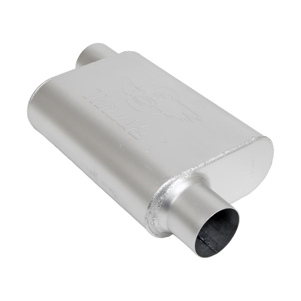 Thrush Muffler, Offset Inlet/Outlet, 2.25-Inch