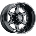 22x10 -18 Gloss Black with Milled Spoke Windows Wheel