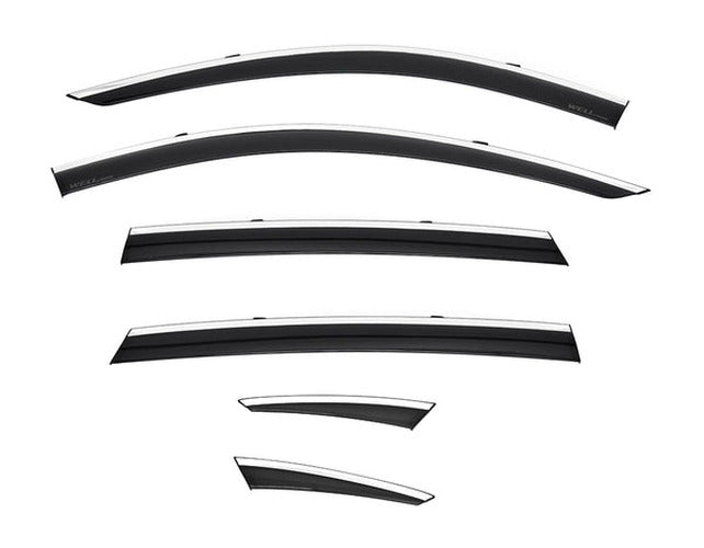 Smoke 6-Piece Window Deflector Set
