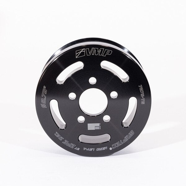 Whipple 3.750 6-Rib Pulley / Black SCP-63750-4