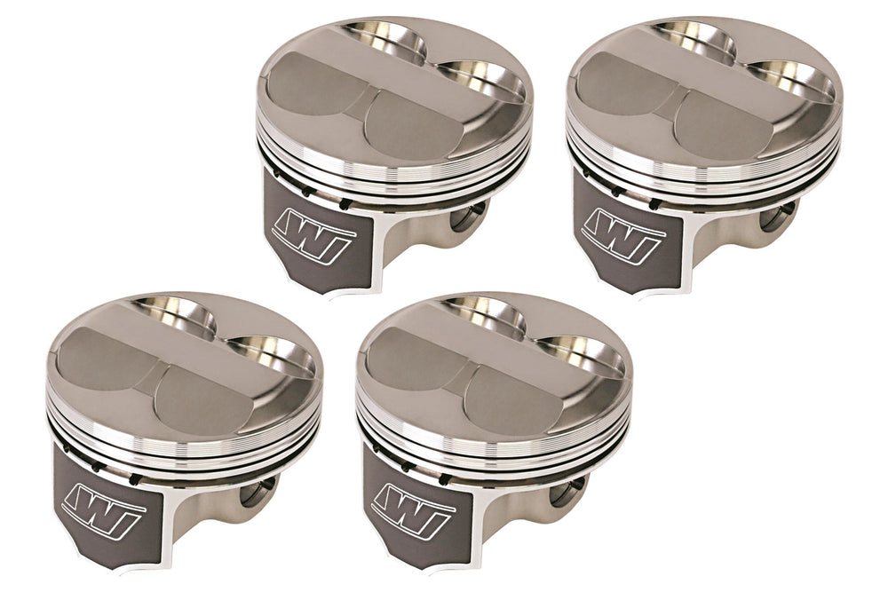 Forged Dish Piston Set, 3.445-Inch Bore, 9.05:1 Compression