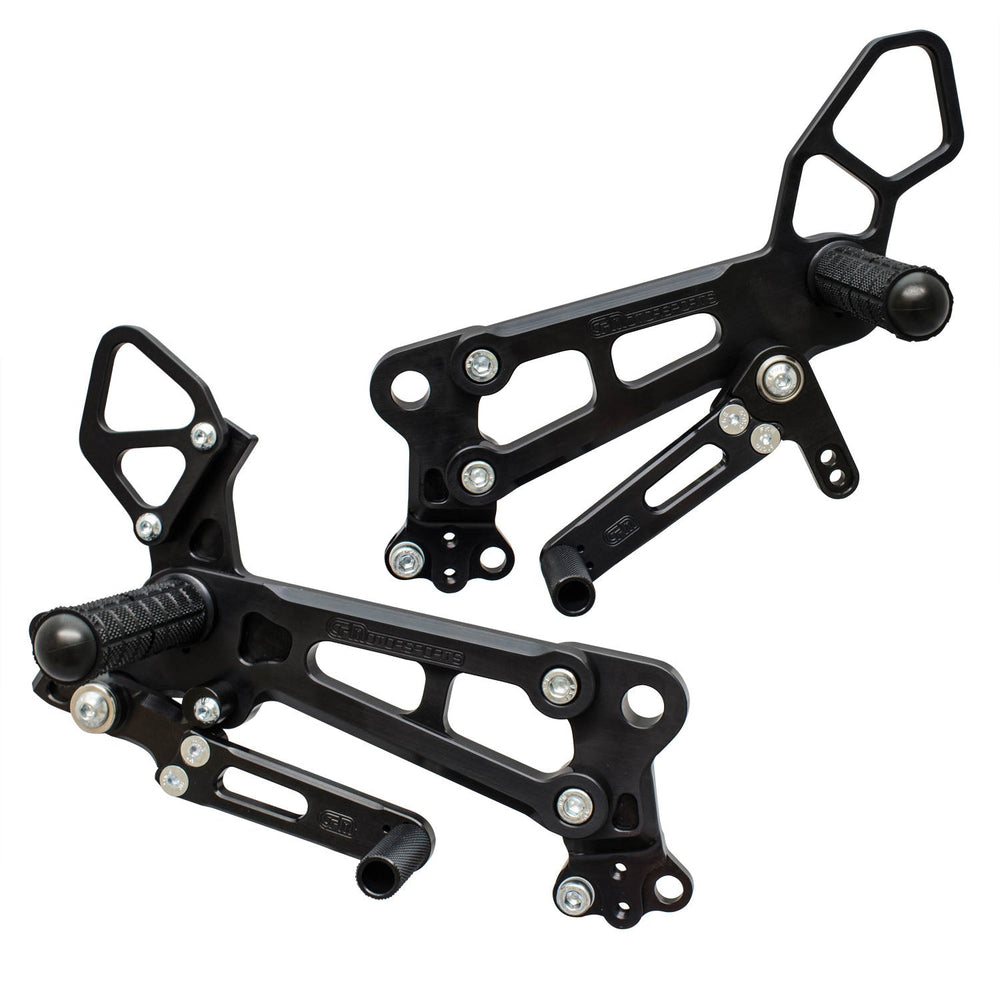 Billet Aluminum Rearsets w/ Knurled Footpegs