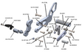 Billet Aluminum Rearsets w/ Knurled Footpegs