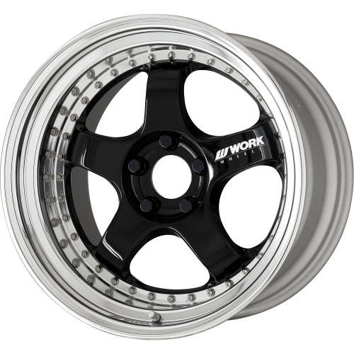 Meister S1 3P 18x10.5 +54 5x100 Gloss Black Wheel