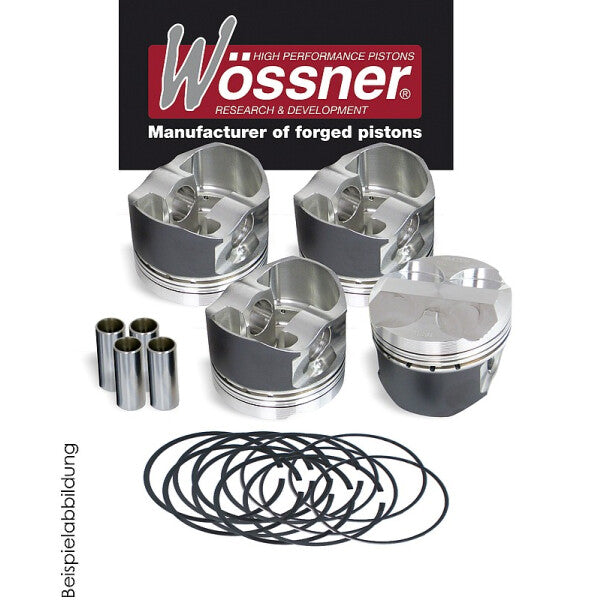 Forged Piston Set, 90mm Bore, 8.5:1 Compression Ratio
