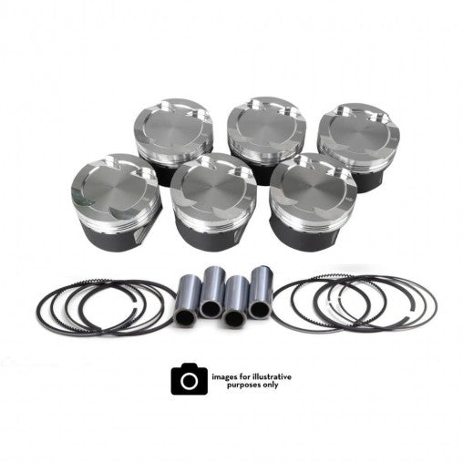 Forged Piston Kit, 100.00mm Bore, 8.0:1 Compression, 2.5L