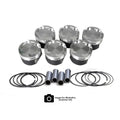 Forged Piston Kit, 100.00mm Bore, 8.0:1 Compression, 2.5L