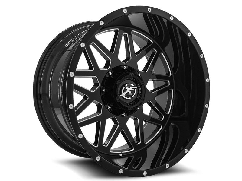 XF-211 20x10 Gloss Black Milled Wheel
