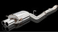 Cat Back Exhaust System 2.25" 409 Stainless Steel Oval Twin