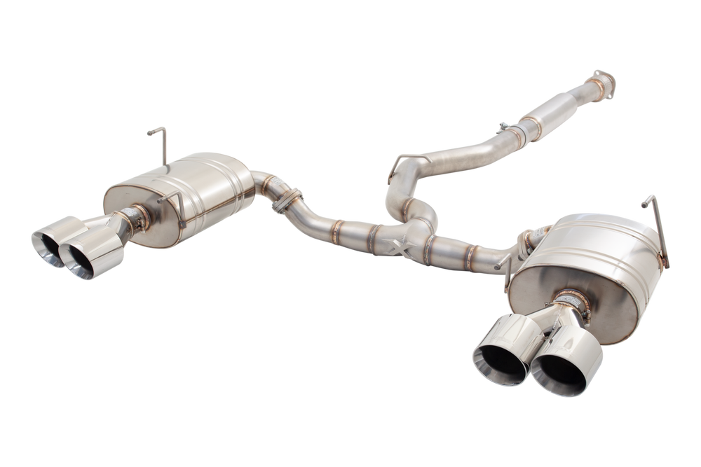 304 Stainless Steel Cat-Back Exhaust System w/ Quad 3.5" Tips