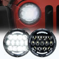 7" Round Black Projector LED Headlights