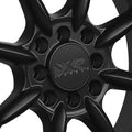002.5 15x8 0 Offset Black Aluminum Wheel