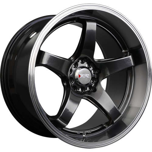 555 18x8.5 +35 5x100/5x114.3 Chromium Black Wheel