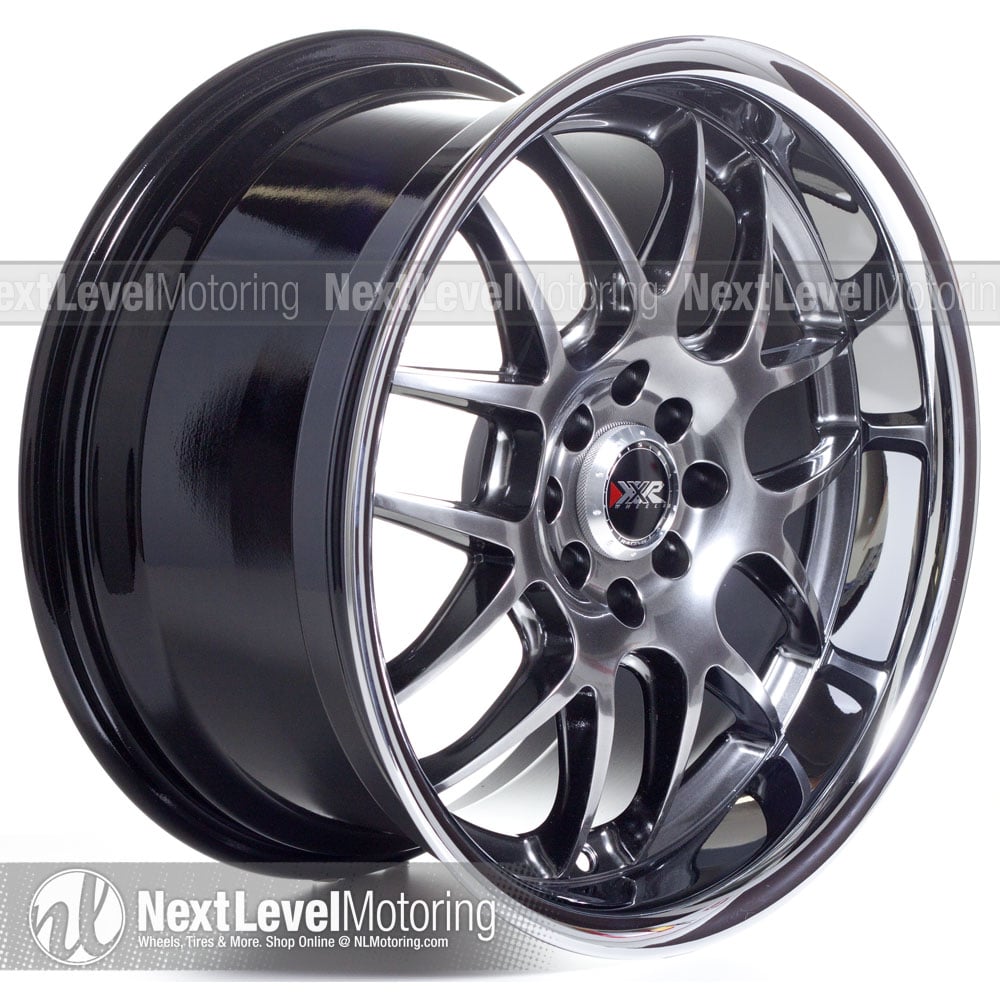 527 17x9.75 +25mm 4x100/4x114.3 Chromium Black Wheel