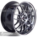 527 17x9.75 +25mm 4x100/4x114.3 Chromium Black Wheel