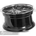 527 17x9.75 +25mm 4x100/4x114.3 Chromium Black Wheel