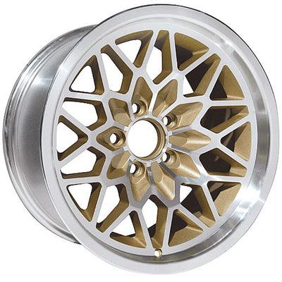 Snowflake 17x9 Gold Painted Recesses Wheel