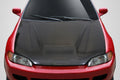 1992-1995 Honda Civic 2DR / HB Carbon Creations Vader Hood - 1 Piece