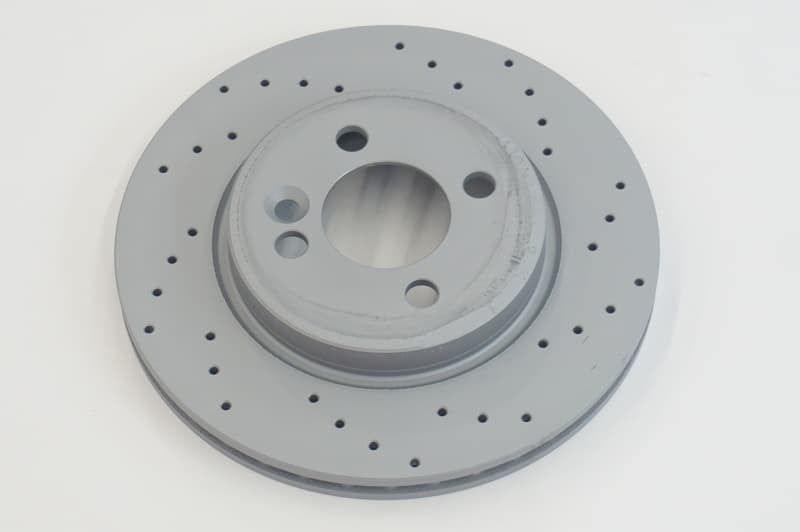 258.7mm Solid Coated Cross-Drilled Rear Brake Disc