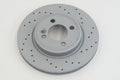 258.7mm Solid Coated Cross-Drilled Rear Brake Disc