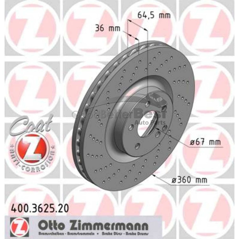 Coat Z Front Brake Rotor