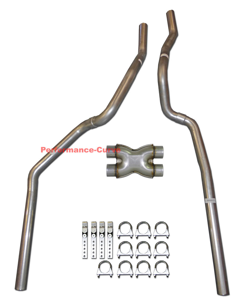 Dual Exhaust Kit with X-Pipe