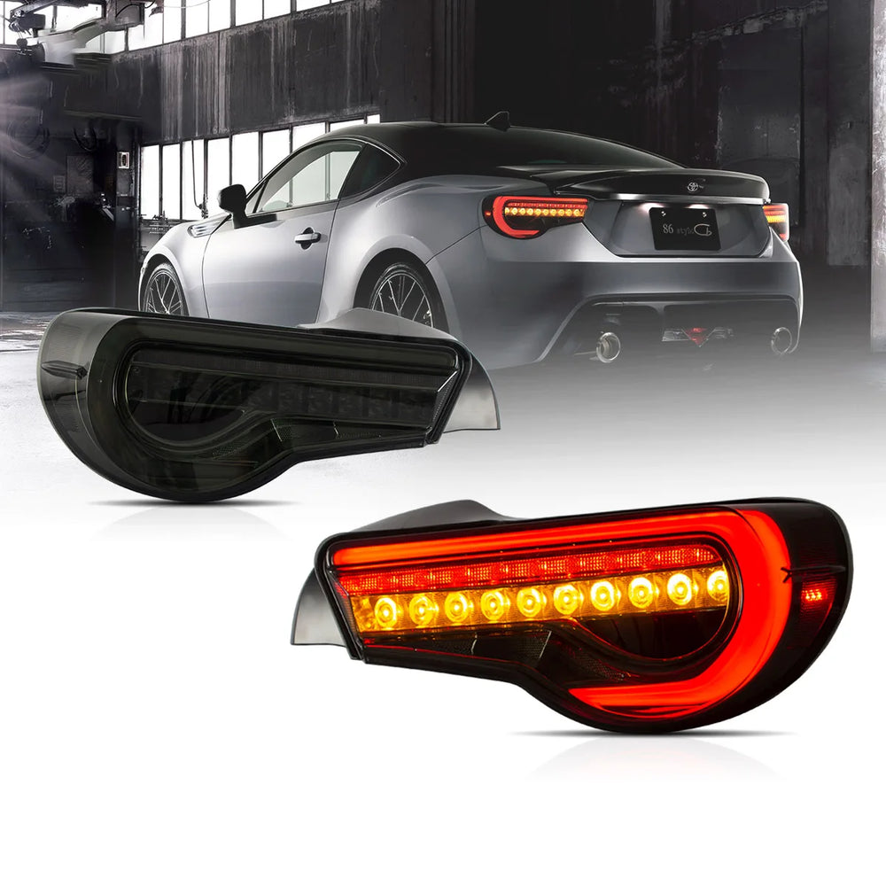 LED Tail Light Assembly Red Clear Sequential Turn Signal