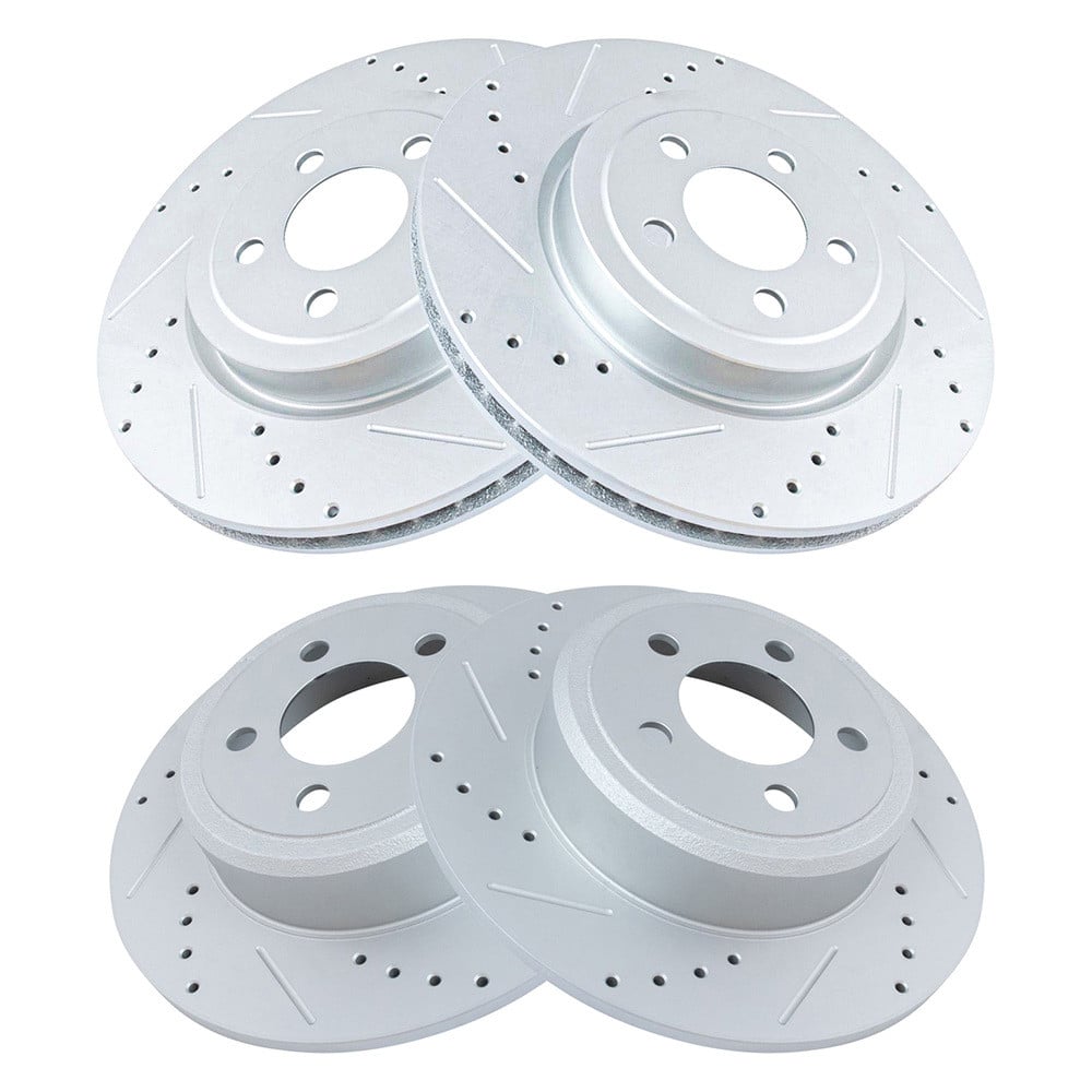 Performance Cross-Drilled and Slotted Rotor Kit