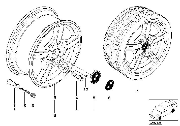 Style 66 17x8 Alloy Wheel