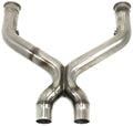 2.5" 304 Stainless Steel X-Pipe Mid-Pipe w/ Cats