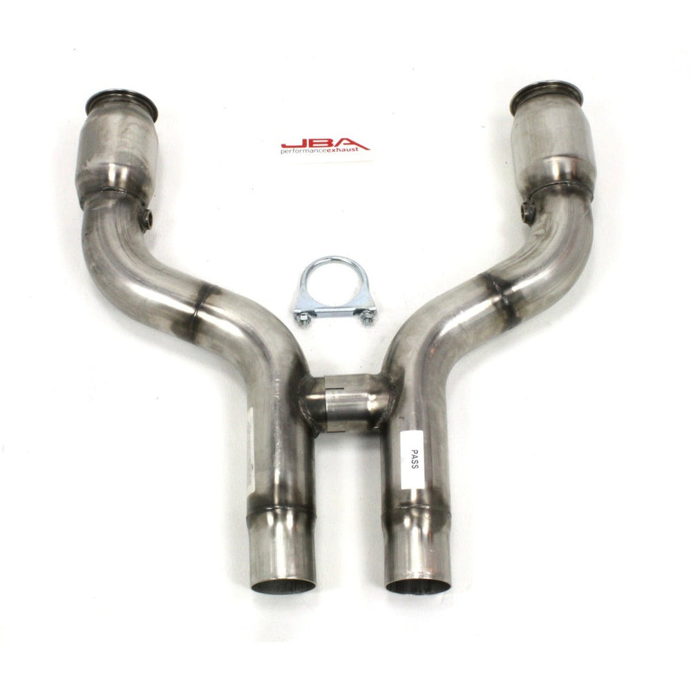 2.5" 304 Stainless Steel X-Pipe Mid-Pipe w/ Cats
