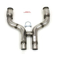 2.5" 304 Stainless Steel X-Pipe Mid-Pipe w/ Cats