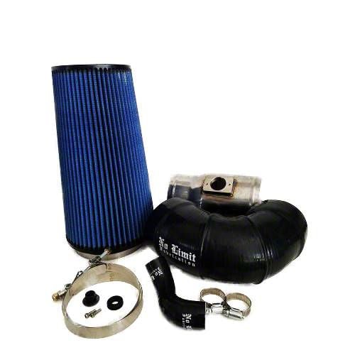 No Limit 6.4 PowerStroke Cold Air Intake Polished PG7 Filter for Mod Turbo 5.5 Inlet 64CAIPP55