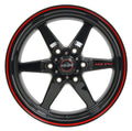 Race Star 93 Truck Star 15x7 6x5.50BC 4.00BS Direct Drill Black/Machined Wheel