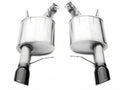 3.0 Inch Axle-Back Sport Dual Exhaust Black 4.0 Inch Tips 11-14 Mustang GT/11-13 Boss 302 5.0L Stainless Steel Corsa Performance