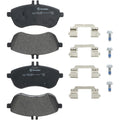 Brembo 12-15 Mercedes-Benz C250/08-12 C300/12-15 SLK250 Front Premium Low-Met OE Equivalent Pad