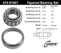 Centric Standard Tapered Bearing - Front/Rear Outer