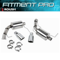 ROUSH 2011-2014 Ford Mustang V6 Enhanced Sound Dual Axle-Back w/ Round Tips