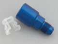 Russell Performance -6 AN male to 3/8in SAE quick-disconnect female (Blue Single)