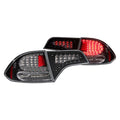 ANZO 2006-2011 Honda Civic LED Taillights Black