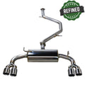 Remark 2019+ Toyota Corolla Hatchback Quad-Exit Cat-Back Exhaust Burnt Stainless Steel