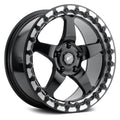 Forgestar D5 Beadlock 15x10 / 5x115 BP / ET22 / 6.4in BS Gloss Black Wheel